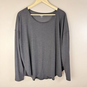 Old Navy Active Breathe On Top Womens XL Black Long Sleeve Lightweight
